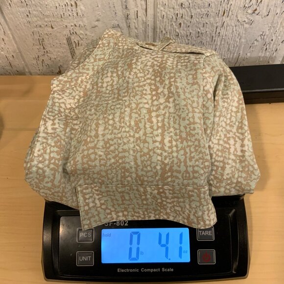 Calvin Klein Snakeskin print silky button down front blouse long/3/4 sleeve wome - Picture 5 of 5